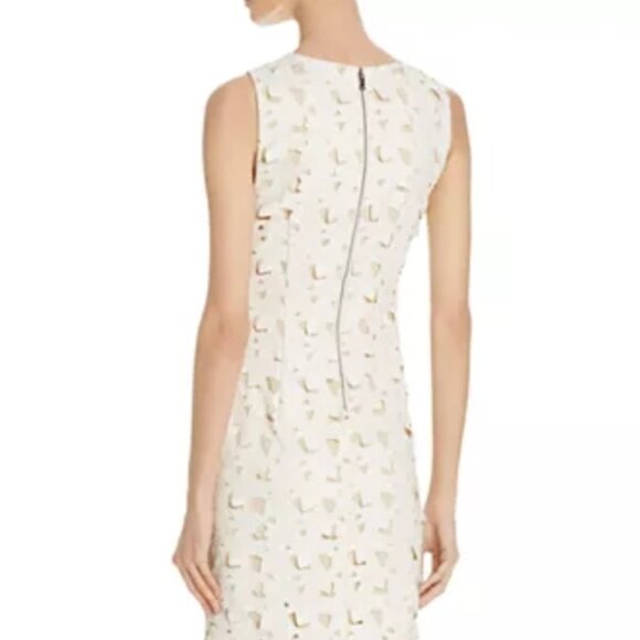 RARE NWOT Alice + Olivia Fey Neutrals Ivory Cutout Embroidered Midi Dress 4 $465 - Picture 3 of 8